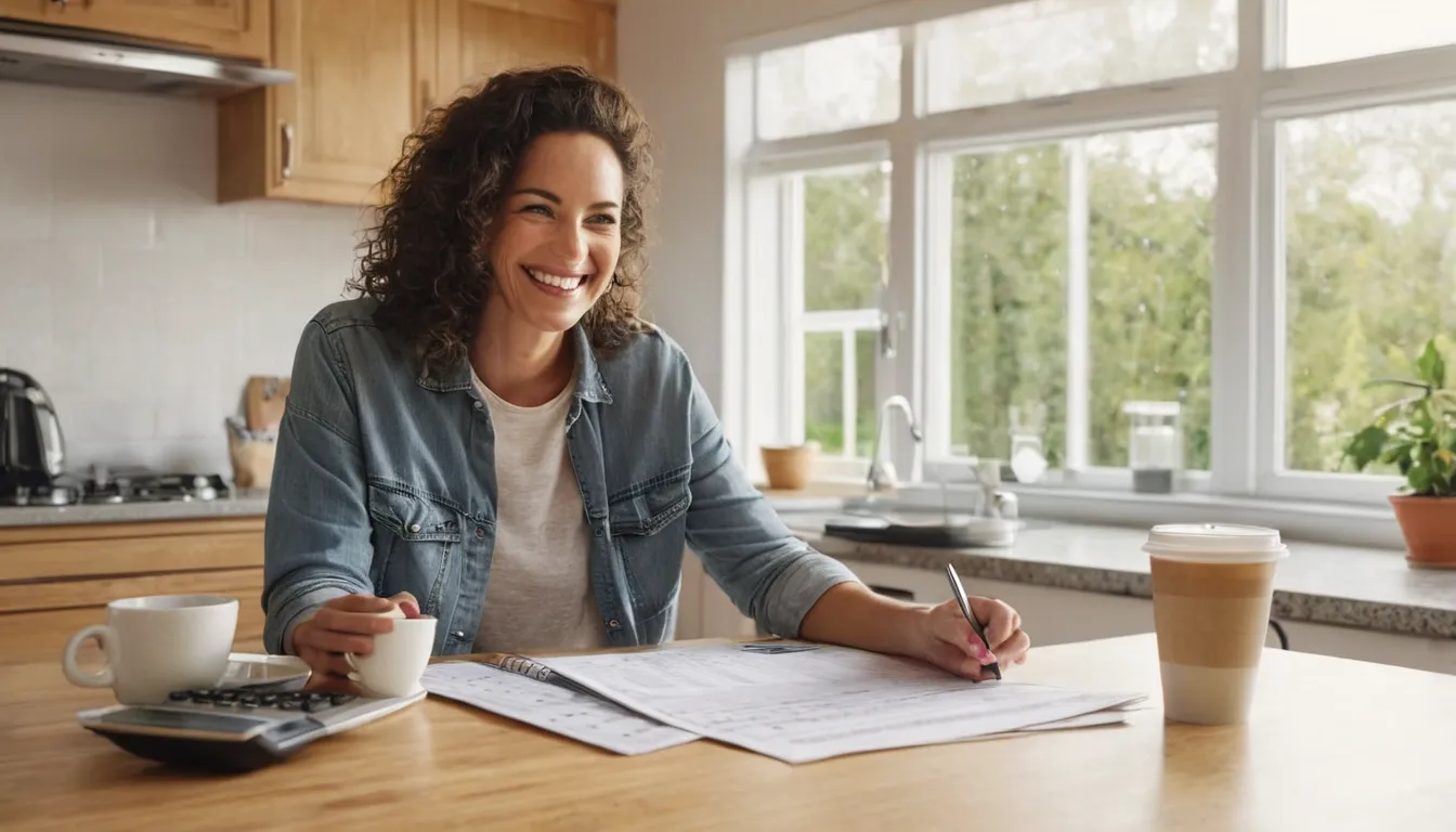A homeowner reviewing written pest control quotes at a kitchen table in the Prosper area